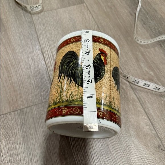 Ceramic Rooster Utensils Holder - Picture 6 of 6